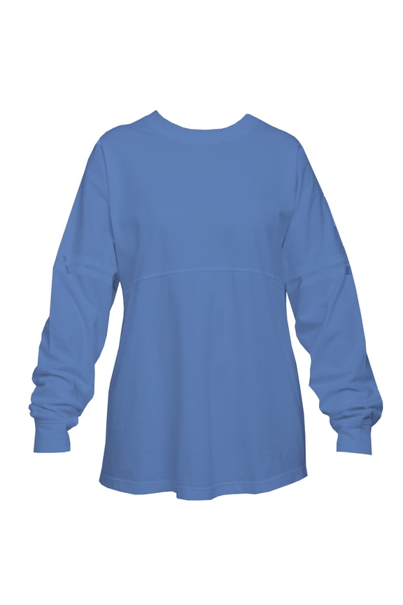 Small Womens Cotton Jersey Pullover Lounge Shirt, Periwinkle Purple