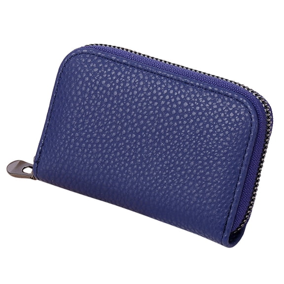 Small Womens Wallet Vegan Leather Credit Card Holder Zip Around RFID Blocking Cell Phone Purses
