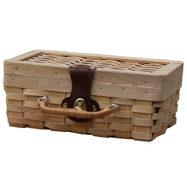 Small Woodchip Picnic Basket, Child's Private Picnic Basket