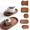 thumbnail image 1 of Small Wooden Platter Charcuterie Board Ebony Wood Serving Trays Cheese Boards Cake Appetizer Plates Kitchen Charcuterie Platters for Food Dish Dessert Snack Decorative Tray, 1 of 5