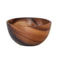 thumbnail image 1 of Small Wooden Salad Bowl, Round Wood Fruit Bowl for Dinnerware, Kitchen, and Table Use, 1 of 6