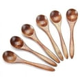 thumbnail image 1 of Small Wooden Spoons, 6Pcs Teaspoon for Cooking Condiments Spoon, Mini Daily Use, 1 of 5