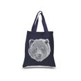 thumbnail image 1 of Small Word Art Tote Bag - Bear Face, 1 of 2