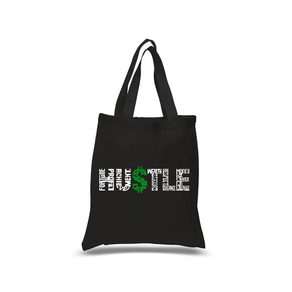 Small Word Art Tote Bag - Hustle
