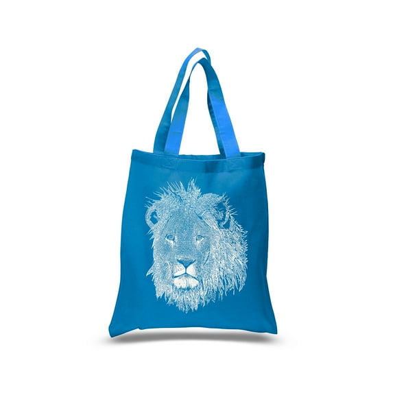 Small Word Art Tote Bag - Lion