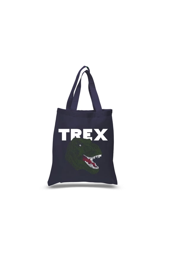 Small Word Art Tote Bag - T-Rex Head