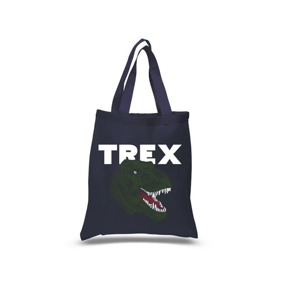 Small Word Art Tote Bag - T-Rex Head