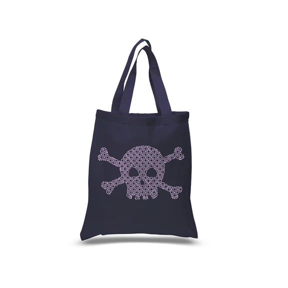 Small Word Art Tote Bag - XOXO Skull