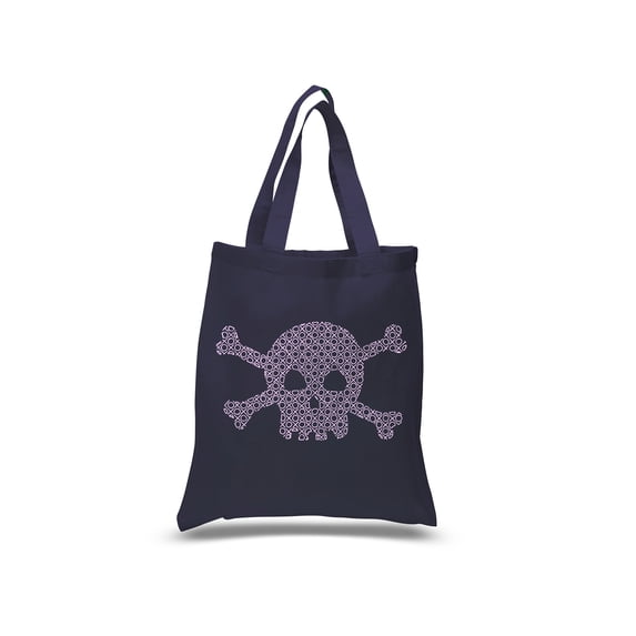 Small Word Art Tote Bag - XOXO Skull