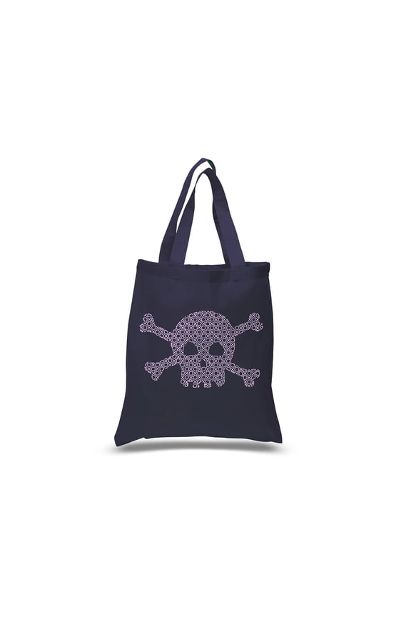 Small Word Art Tote Bag - XOXO Skull