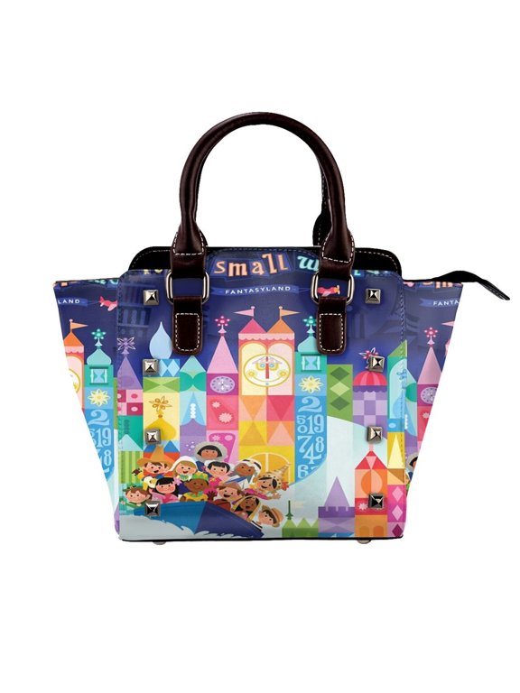 Small World Fantasyland Rivet Fashion One-Shoulder Women's Handbag Tote Bag