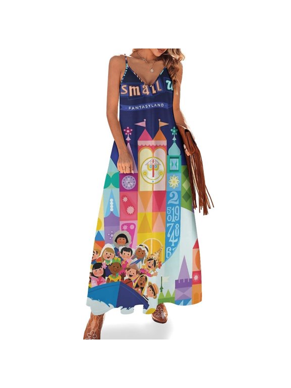 Small World Fantasyland Sleeveless Dress Dresses Women Summer Women's Summer Clothing