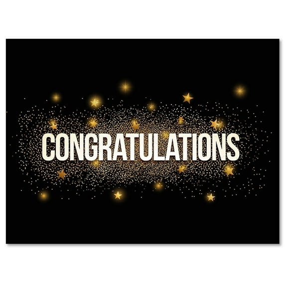 Small World Greetings Congratulations Cards 24 Count- Blank Inside - 5.5" x 4.25" - Farewell, Good Luck, Engagement, Anniversary, and More for Coworkers, Employees, Friends or Family