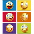 thumbnail image 1 of Small World Greetings Emoji Faces Cards 24 Count- Blank Inside - 5.5" x 4.25" - Thinking of You, Encouragement, Thank You, Birthday and More for Students, Employees, Kids, Friends or Family, 1 of 4