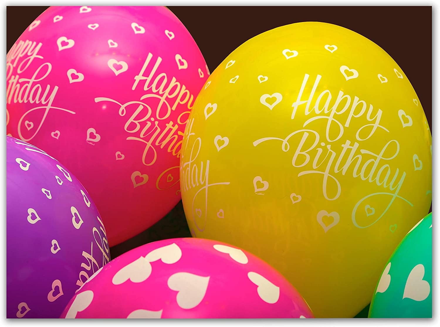 Small World Greetings Large Vibrant Balloon Fiesta Happy Birthday Card from Group - Blank Inside With Envelope - 11.75" x 9" - Perfect for family, friends, colleagues, milestone birthdays, and more