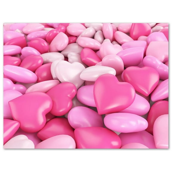 Small World Greetings Pink Hearts Bliss Cards 24 Count - Blank Inside with Envelopes - A2 Size (5.5"x4.25") - Valentine’s Day, Mother’s Day, and More