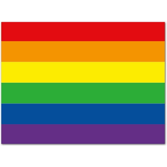 Small World Greetings Rainbow Flag Cards 24 Count - Blank Inside With Envelopes - A2 Size (5.5" x 4.25") - Perfect for family, friends, colleagues, and more