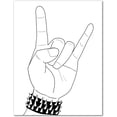 thumbnail image 1 of Small World Greetings Rock and Roll Cards 12 Count - Blank Inside with Envelopes - A2 Size 5.5" x 4.25" - All Occasion, 1 of 4