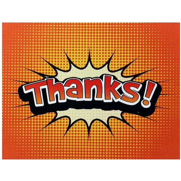 Small World Greetings Vibrant Orange Thank You Cards 12 Count - Blank Inside with Envelopes - Family, Friends, Colleagues, and More - A2 Size (5.5”x4.25”)