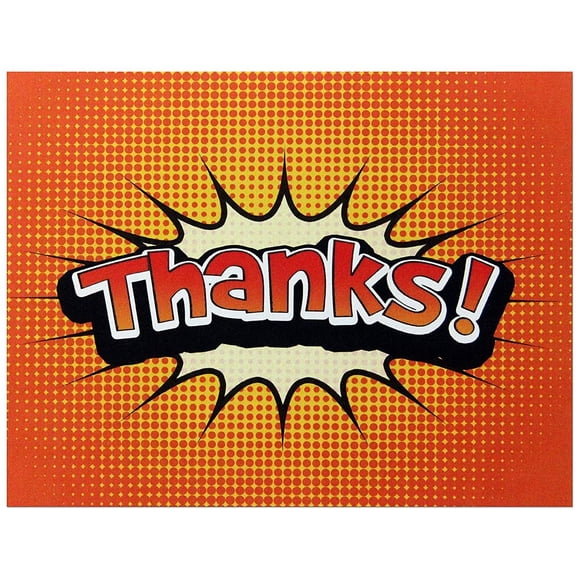 Small World Greetings Vibrant Orange Thank You Cards 24 Count - Blank Inside with Envelopes - Family, Friends, Colleagues, and More - A2 Size (5.5”x4.25”)