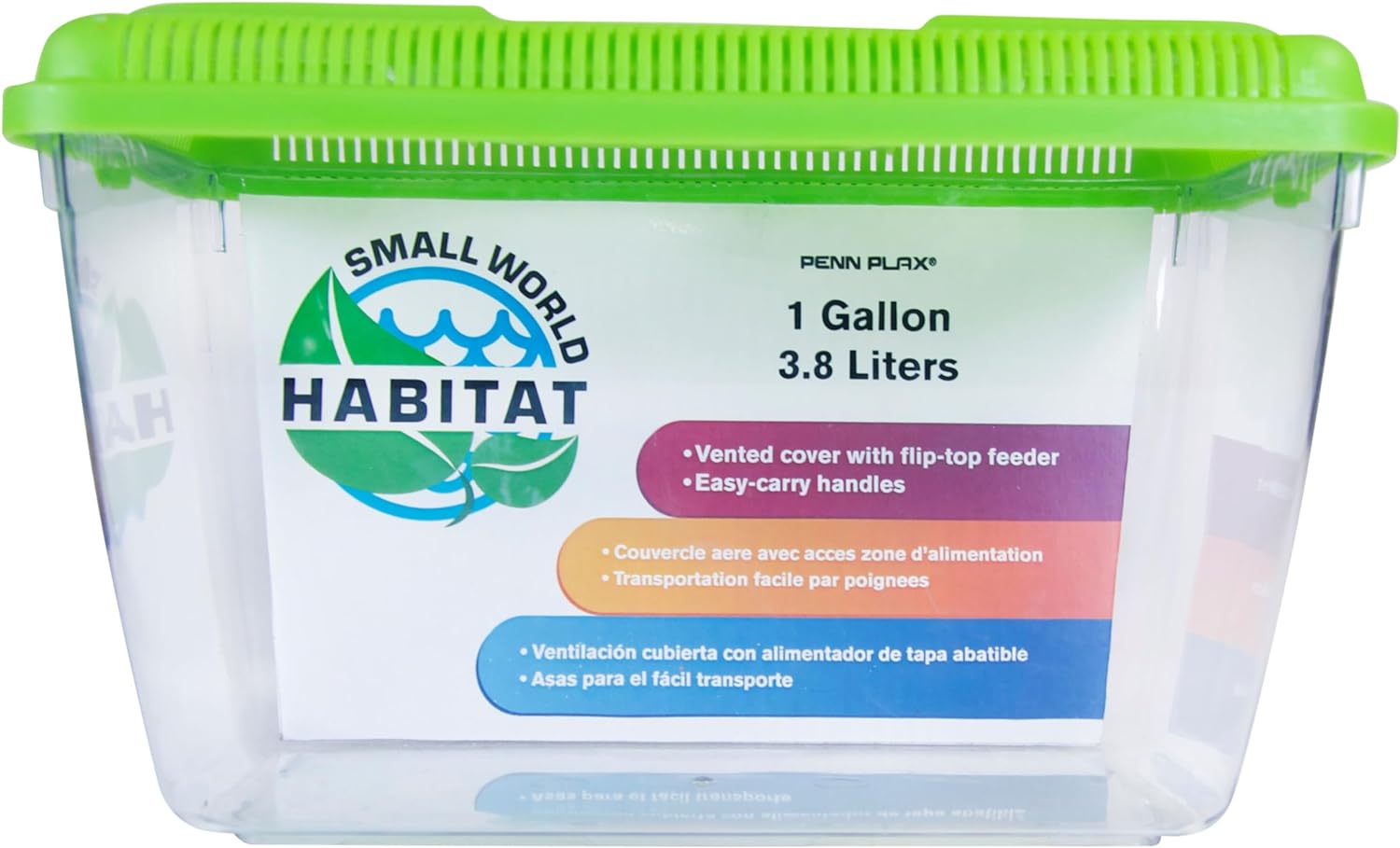 Small World Habitat Portable Clear and Transparent Plastic Tank