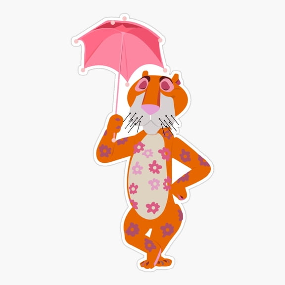 Small World Tiger Wild Animal Sticker