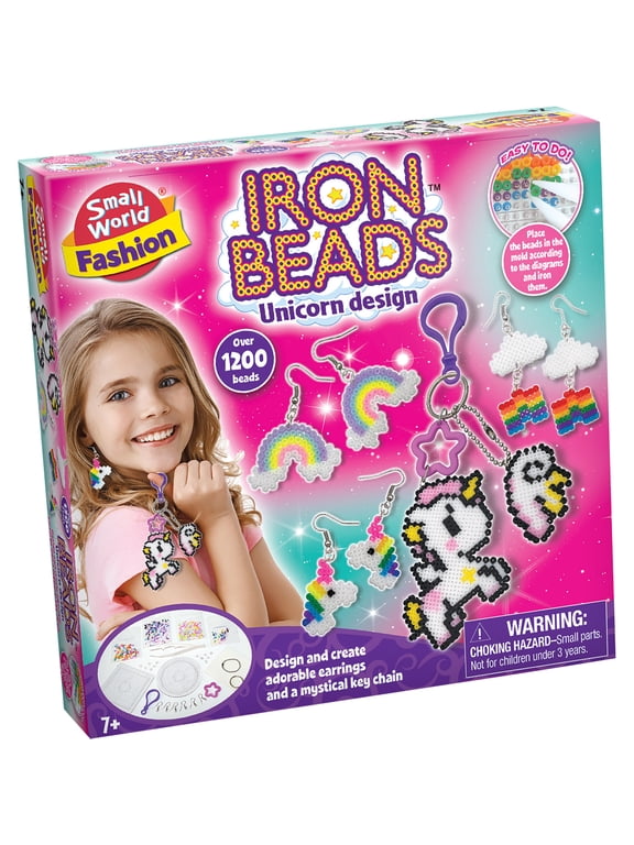 Iron Beads Unicorn Earrings & Key Chain Kit