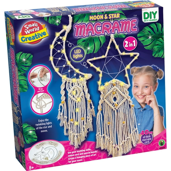 Small World Toys Moon & Star Macrame Kit