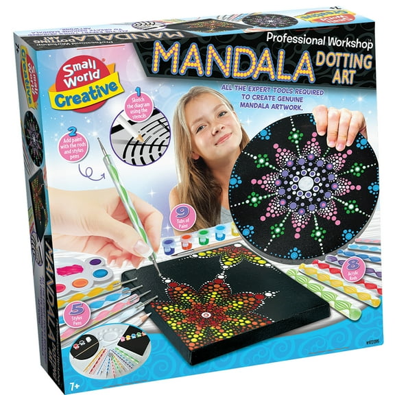 Small World Toys Professional Workshop Mandala Dotting Art