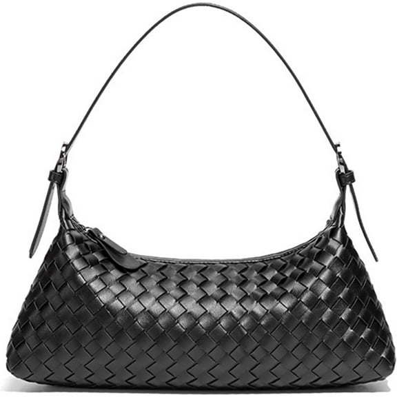 Small Woven Bag for Women Girls, Handmade Tote Bag Crossbody Handbag Travel Bag Hand Bag Adjustable