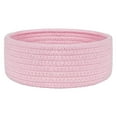 thumbnail image 1 of Small Woven Basket, Cute Round Cotton Rope Gifts Basket, Empty Baby Storage Basket nursery Box Bin kids organizer Cat Dog toy basket Easter Basket (Pink) 7.87x3.54", 1 of 9