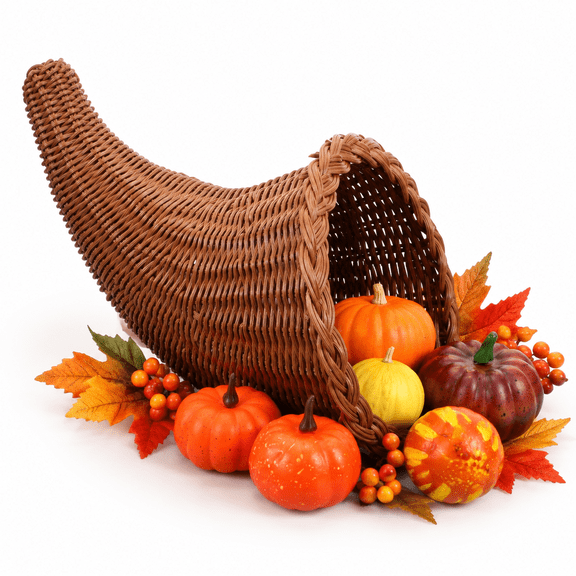 Small Woven Basket for Fall Thanksgiving Table Decor and Food Storage