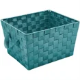 thumbnail image 1 of Small Woven Fabric Storage Basket In Sapphire, 1 of 2