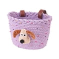 thumbnail image 1 of Small Woven Storage Basket Colorful Decorative Cotton Rope Basket for All Ages Toys and Stuffed Animals Purple Gift Basket, 1 of 8
