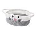 thumbnail image 1 of Eqslft Small Woven Storage Basket with Handle, Cute Cotton Rope Bunny Baskets for Gift Empty, Storage Basket for Toy Organizer, 1 of 5