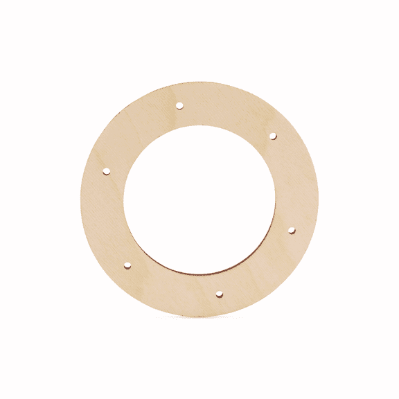 Small Wreath Frame 5-1/2-inch Diameter, Pack of 2 Wreath Forms, Circle Frame, Wooden Rings for Crafts & Floral Wreath, by Woodpeckers