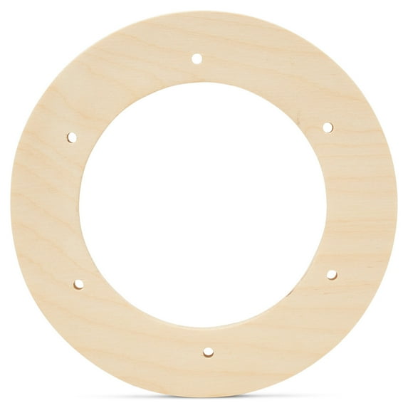Small Wreath Frame 5-1/2-inch Diameter, Pack of 50 Wreath Forms, Circle Frame, Wooden Rings for Crafts & Floral Wreath, by Woodpeckers