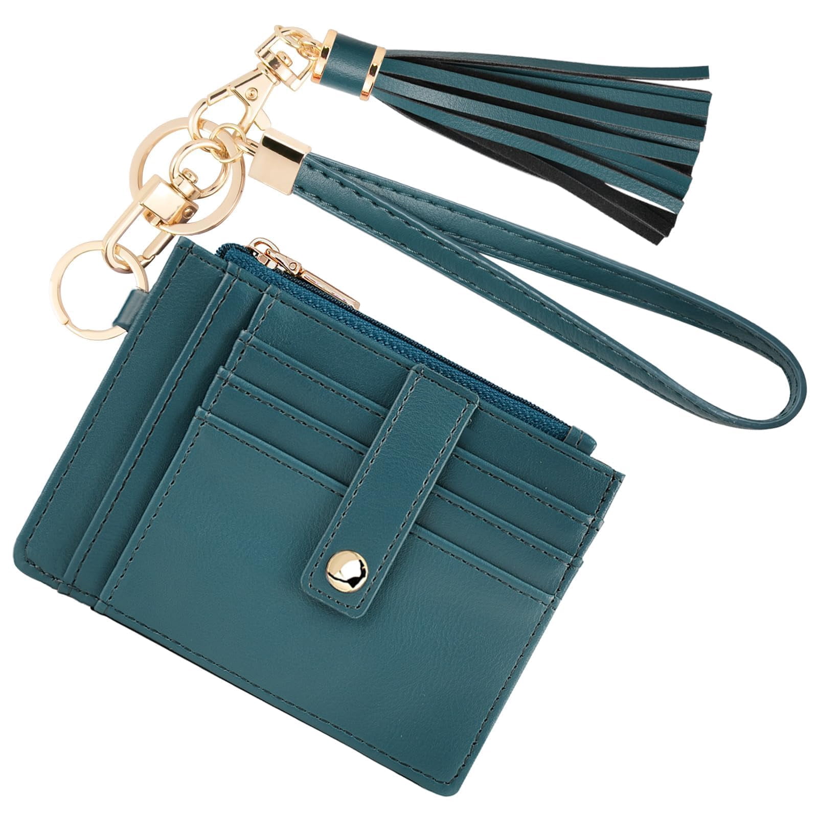 Small Wristlet Wallets for Women RFID Credit Card Holder Wallet ...