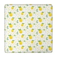 thumbnail image 1 of Small Yellow Lemon Fruits GreenLeaves Pattern Square Fitted Tablecloth with Elastic Edge,Square Table Cover,Washable Elastic Table Cover for Home Kitchen Party Decor 34"x34", 1 of 6