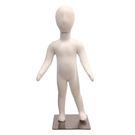 SSWBasics Small Youth Flexible Mannequin (1 Year) - 30½" With Head 24½" Without Head - With Base
