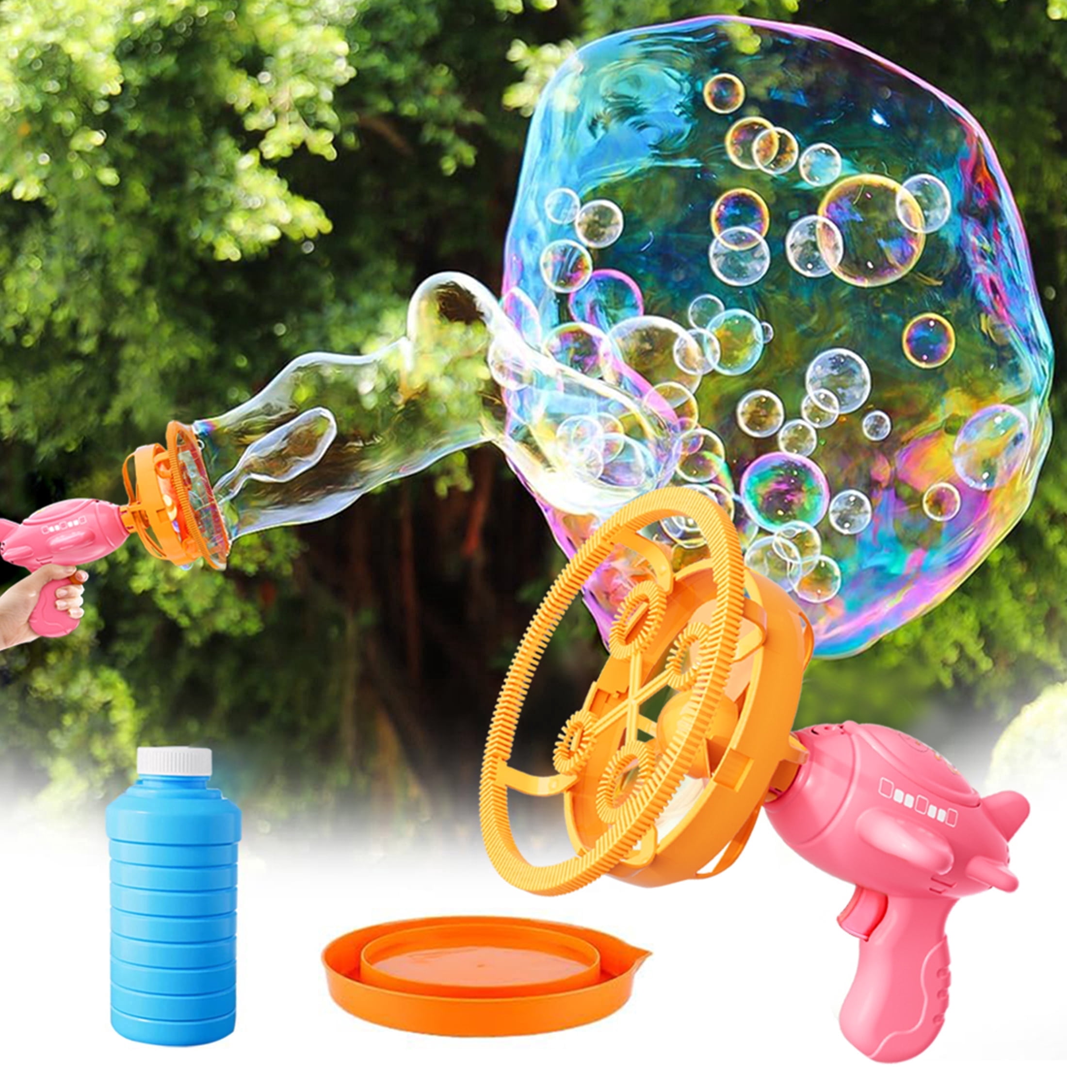 Airplane Bubble Machine Gun, Handheld Toy for Kids, Summer Outdoor Party Gift