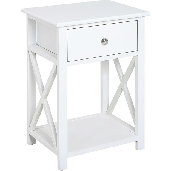 Small bedside table with storage drawer / Ideal for bedroom use