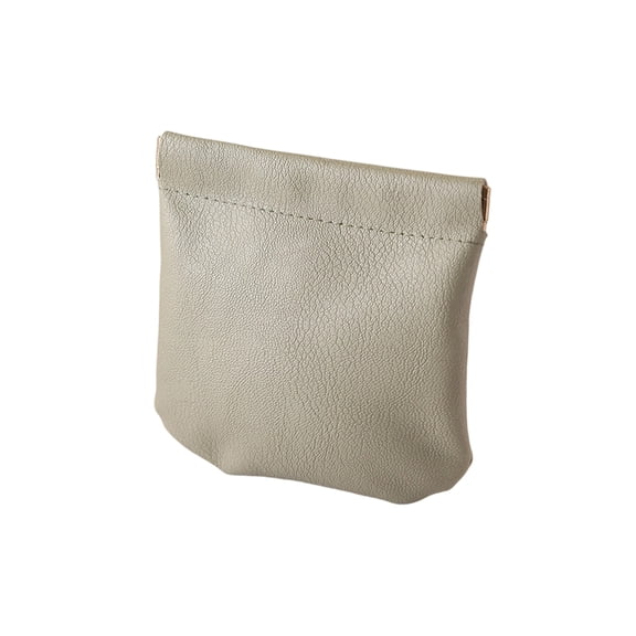 Small coin pouch,Cosmetic Pouch,Squeeze Coin Pouches,Small Cosmetic Bag,4.3"*4.7" PU Leather Mini Change Pouch for Coins,Jewelry,Earphones,Unisex Travel Coin purse for Men and Women.,Green