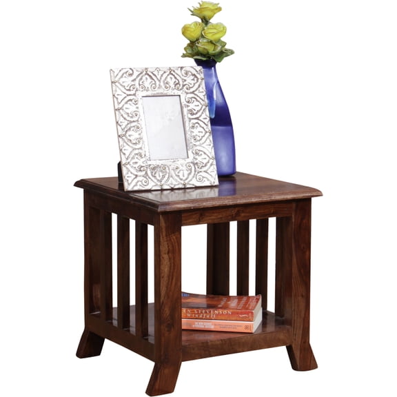 Small end table in square shape in Indian Rosewood