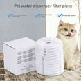 Small flower circular pet water dispenser filter coconut shell