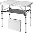 thumbnail image 2 of Lightweight Foldable Table GARLLEN Folding Camping Table - Adjustable Height Portable Outdoor Table With Storage Roll-up Outdoor Table 2 of 13