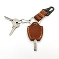 thumbnail image 1 of Small handmade leather keychain; Custom leather key sleeve for broken key, 1 of 7
