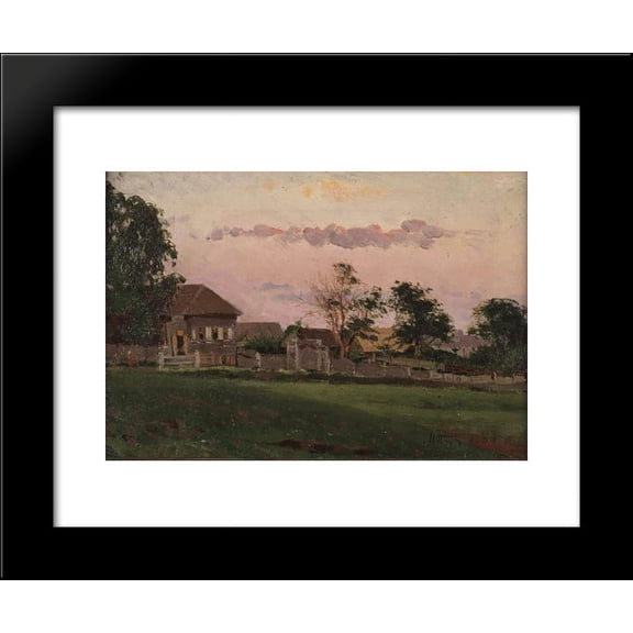 Small house in Ufa 20x24 Framed Art Print by Nesterov, Mikhail