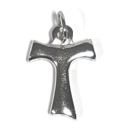 Small metal Tau cross 0.7"