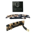 thumbnail image 1 of Small no slip tortoiseshell acetate barrette hair clip lined by Loctia, 1 of 9